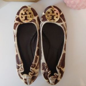 Tory Burch Giraffe Print Flats